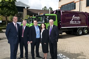 (L-R) Mark Cook, Jim Williams, James Capel (MD), Natalie Capel and Ross Wilson